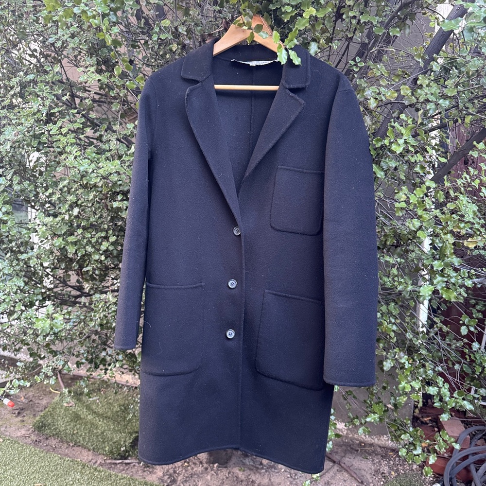 Rebecca Minkoff Black Wool Coat